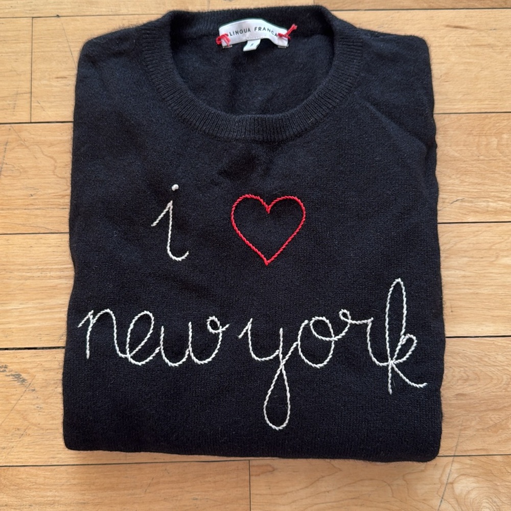 Lingua Franca "I heart new york" Crewneck S - Picture 14 of 14